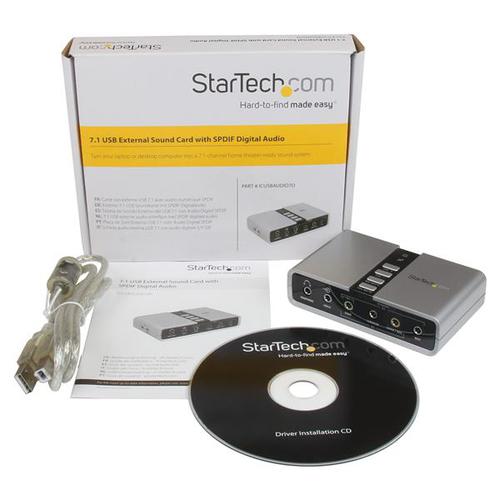 StarTech.com USB Audio Adapter Ext SPDIF Sound Card