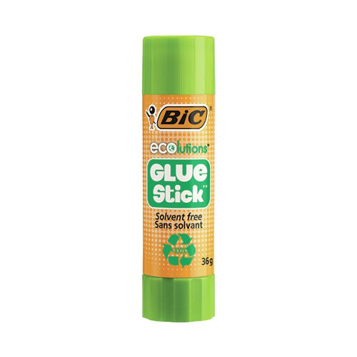 Bic Ecolutions Glue Stick Washable and Solvent Free 36g (Each)